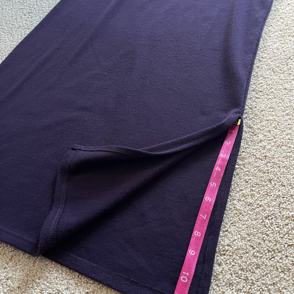 Purple Mock Neck Long Sleeve Sheath Dress for Cocktail Events - Picture 10 of 10